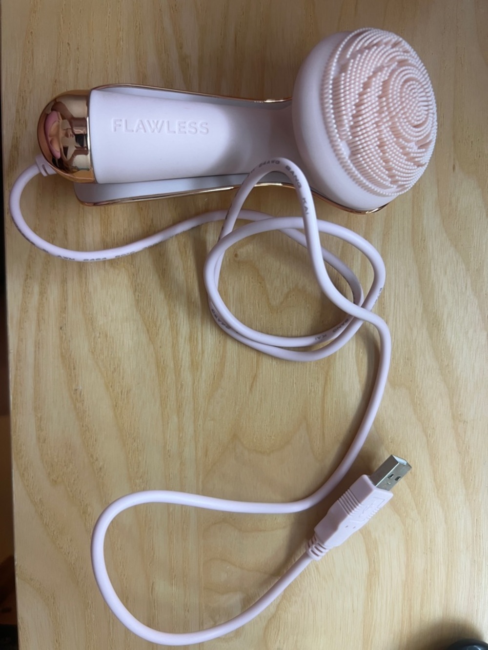 LAWLESS Rose Gold & Pink USB Rechargeable Facial Cleansing Brush